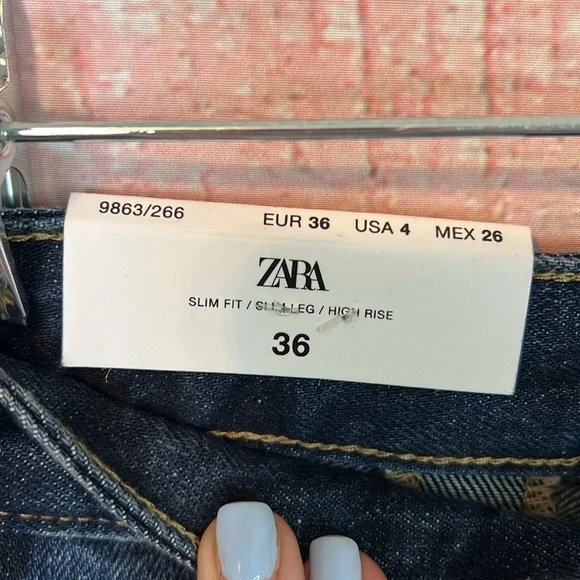 ZARA Jeans Women's High Rise Slim  NWT - Picture 4 of 8